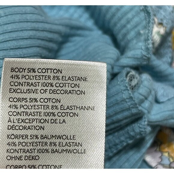 Urban Outfitters Y2K Mini Slip Dress Roxanne Ribbed XS Blue Stretch - Picture 9 of 9